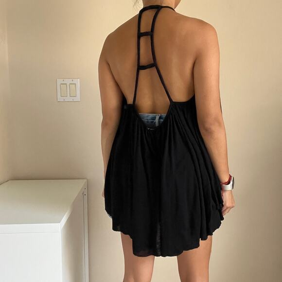 Free People Black Halter Top Size S - Picture 6 of 11